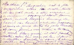 CPA Fantaisie Fleurs Bonne fete Santons