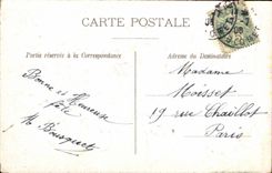 CPA Fantaisie Fleurs Je pense a vous