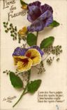 CPA Fantaisie l ame des fleurs