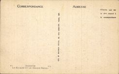 CPA Tunisia Bizerte the public garden and the large hotel