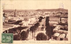 CPA Tunisie Tunis Panorama vu de l intendance