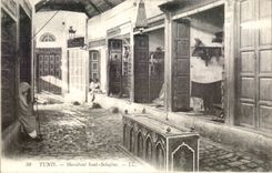 CPA Tunisie Tunis Marabout Souk Sekajine 