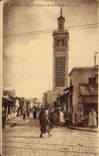 CPA Tunisie Tunis Rue et mosquee de Sidi El Bechir