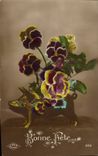 Fleurs Pensee - Pansy - Bonne Fete - CPA 