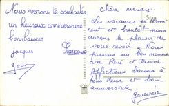 Fleurs Pensee - Pansy - Heureux Anniversaire - CPA 