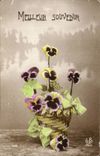 Fleurs Pensee - Pansy - Meilleur Souvenir - CPA 