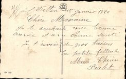 Fleurs Pensee - Pansy - Bonne Annee - CPA 