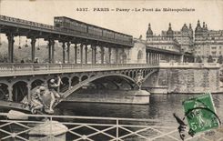 Paris - 16 - Passy - Le Pont du Metropolitaine - CPA 