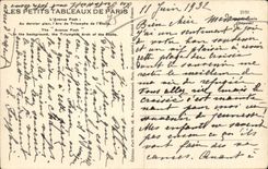 Paris - 8 - pequenas tablas de Paris - avenida de Foch - Arc De Triomphe - CPA