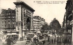 Paris - 10 - La Porte et le Boulevard St Denis - CPA 