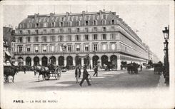 Paris - 1 - the street of Rivoli - CPA