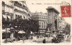 Paris - 10 - Boulevard et Porte Saint Denis - CPA 