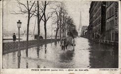 Paris - 15 - Inonde - Inondations Janvier 1910 - Quai de Grenelle - CPA 