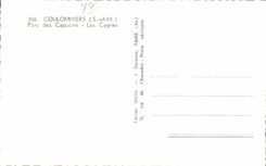 CPSM Coulommiers Park of the Capuchins swans