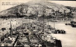 CPA Rouen the quay of Paris and the dimension Catherine