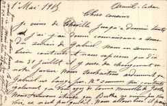 CPA Fantaisie Fleurs Muguet porte bonheur