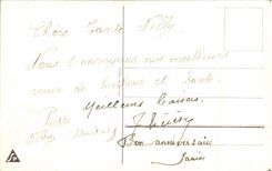 CPA Fantaisie Fleurs Muguet Porte bonheur