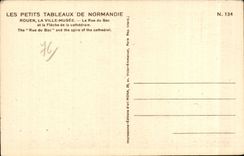 CPA Rouen the street of the Vat and the arrow of the Lacroix cathedral