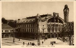 CPA Rouen the new station green Street Arts deco