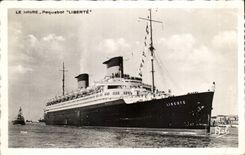 CPA Le Havre the steamer Freedom