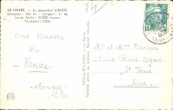 CPA Le Havre the steamer Freedom