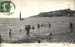 CPA Le Havre la plage et la Heve
