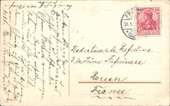 Festivals - Wishes - Die besten Wunschen zum neuen Jahr - clover - furnace leaf clover - carries happiness - CPA