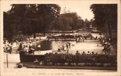 Rouen - the Botanical garden Basins - CPA