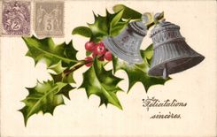 Festivals - Wishes - Sincere Congratulations - houx - holly - CPA