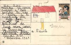 Fetes - Voeux - Joyeux Noel - houx - holly - CPA 