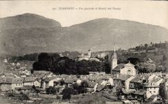 CPA Chambery Vue generale et massif des Bauges