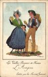 Anjou - Les Vieilles Provins de France - Illustration - Les Farines Jamnet - CPA 