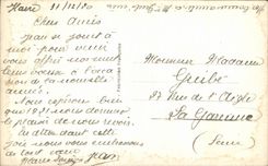 Festivals - Wishes - Good Wishes - houx - holly - CPA