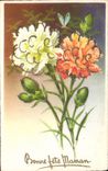 Fleurs Bonne Fete Maman - CPA 