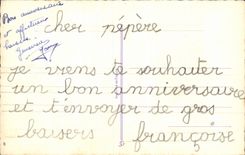 Fleur Oeillet - Carnation - CPA 