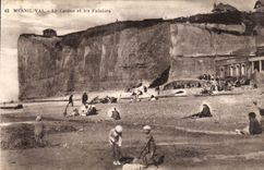 Dieppe - el casino y los acantilados - CPA