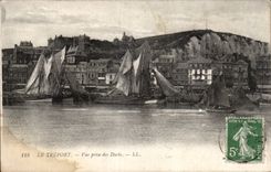 Treport - Seen from of the Docks Boats - CPA
