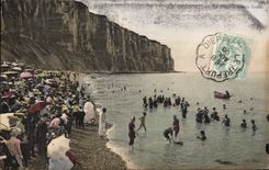 Treport - the Beach - CPA