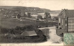 Dieppe - vista de Pourville - CPA