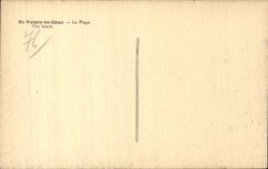 Valery in Caux - the Beach - CPA