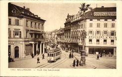 Mulhouse - Street of the Savage - CPA