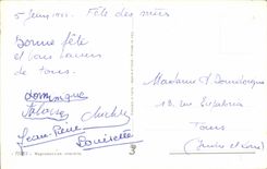 Fleurs Oeillet - Carnation - Bonne Fete - CPA 