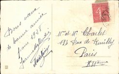 Fleurs Oeillet - Carnation - Bonne Annee - CPA 