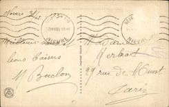 Fleurs Oeillet - Carnation - Bonne Annee - CPA 