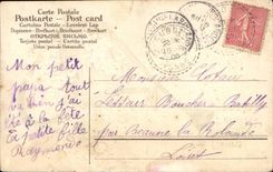 Fleurs watering can - arrosoir - CPA 