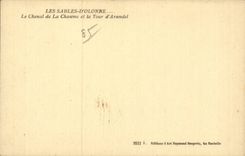 Sands Olonne - the Channel of Thatch and the Tower Arundel - CPA