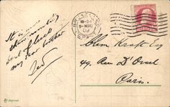 CPA Fantaisie Fleurs Amitie 