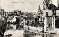 CPA Chartres Vue prise de la courtille