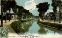 CPA Toulouse el bulevar de Riquet y el canal del mediodia