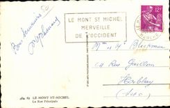 CPA Le Mont Saint Michel La rue principale
